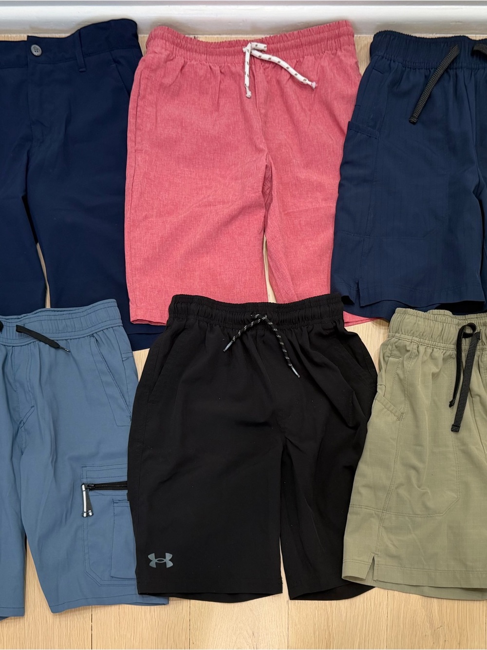 Boys SZ 10–12 Shorts Lot of 8| Polo Ralph Lauren, Under Armour Wrangler Athletic